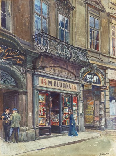 The Weihburggasse in Vienna by Ernst Graner